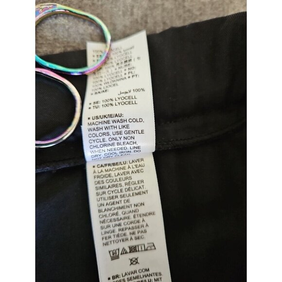 Terea By Andrea Pitter XXL Womens Pants Black Zip Office Career Dress Wide Leg - Picture 11 of 16